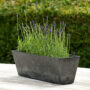 Ella Flower Box 21.5″ – Artstone Black